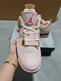 Air Jordan 4 Pink/Gold — Kids' Preorder